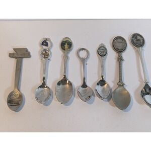 Lot of‎ 7 Souvenir Spoons